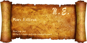 Man Edina névjegykártya